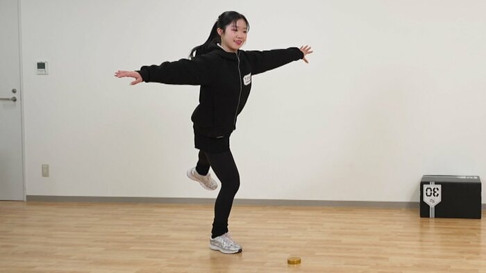 スピナーを使った練習を披露してくれた