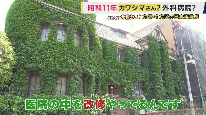 いまはツタで覆われている