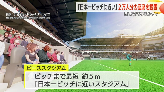 ピッチの目の前で観戦できる