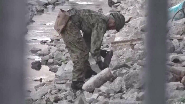 自衛隊が焼夷弾を回収　交通規制も解除　現場の福井城址周辺では6日から大型の音楽フェス｜FNNプライムオンライン