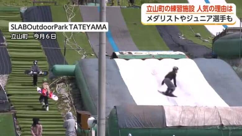 「オリンピックで金メダルを獲りたい」引っ越してまで通う選手たち　富山・立山町のスノーボード練習施設｜FNNプライムオンライン