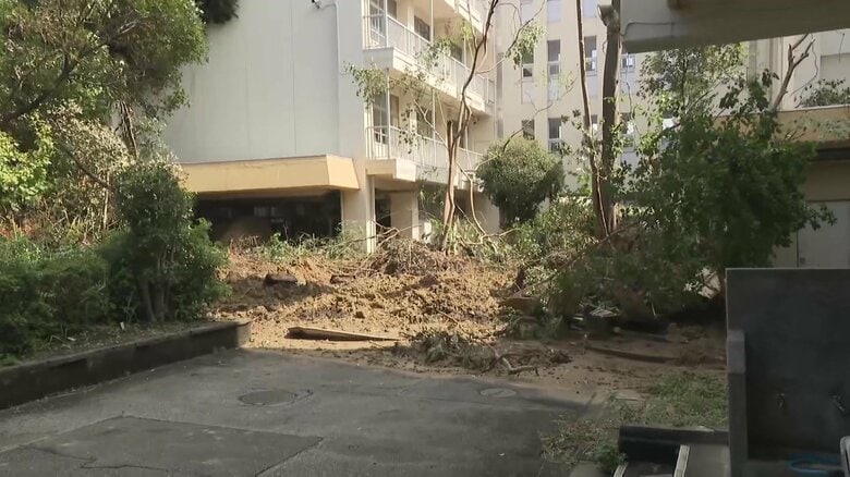 駐輪場や玄関に土砂が流入（千葉・市原市）