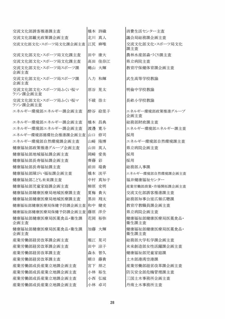主査級