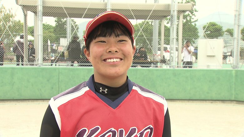 サヨナラ打を放った山口結叶選手（向陽）