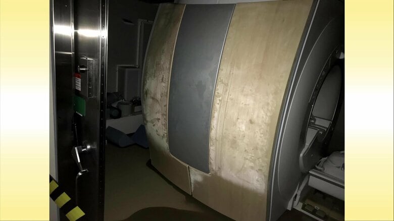 浸水により壊れてしまったMRI
