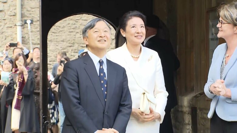 28日（日本時間29日）マートンカレッジを訪問された両陛下