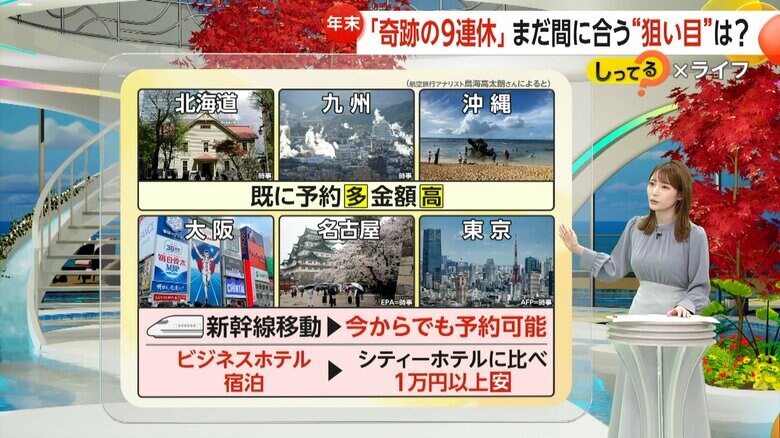 今からでも間に合うおすすめの旅行先と狙い目の宿泊先
