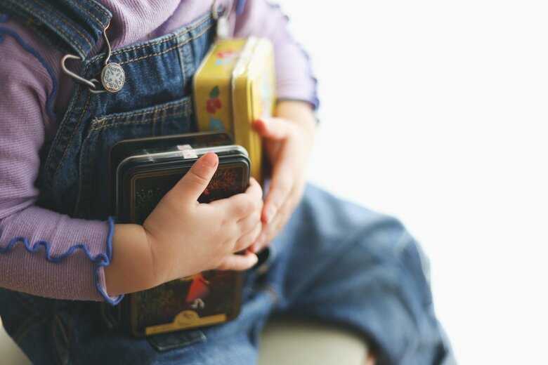 かわいいクッキー缶がお気に入り
