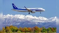劇的瞬間をとらえた写真展 富山の美しい景色と飛行機を絡めた個展 数年に1度のチャンスを撮影