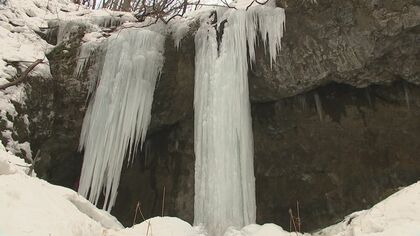 花巻市の“たろし滝”3年ぶりに測定　2026年は「豊作」　岩手県