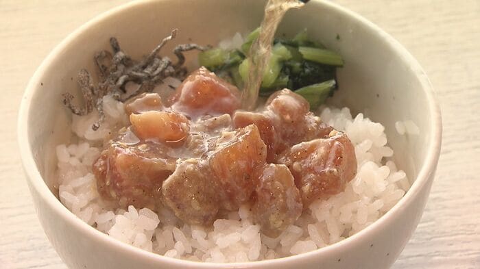 信州サーモンのだし茶漬け