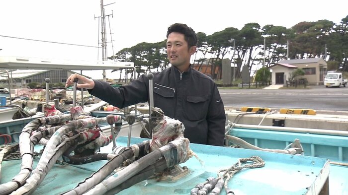 漁師歴12年の佐々木一成さん（36）