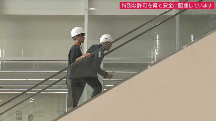 取材班が実際に体験　歩いていると近くの人を巻き込みそうに