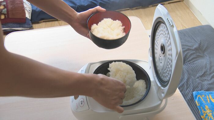 備蓄米を購入した立山拓路さんの自宅