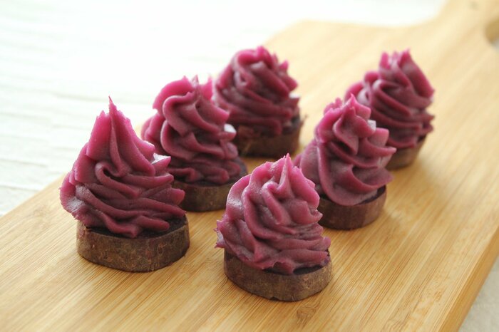 さつまいもでも作れる、手軽でおいしい「紅いもスイートポテト」