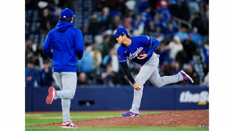大谷翔平2試合連続3号“くり抜きバット”で量産モード　試合後は登板に備え山本由伸と敵地マウンドを確認｜FNNプライムオンライン