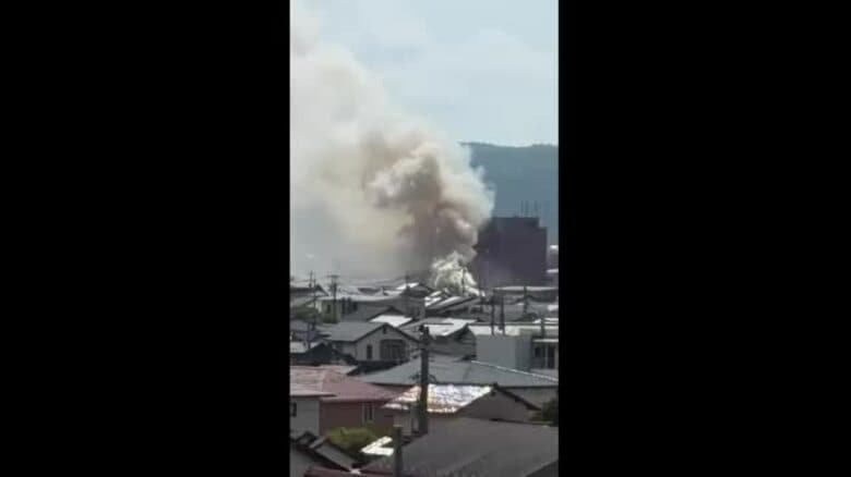【速報】出雲市で火災　消火活動つづく｜FNNプライムオンライン