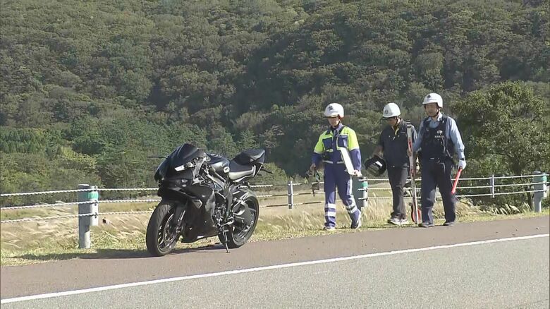 ツーリング中のバイクがワイヤーに衝突　男性が重体　やまなみハイウェイ　大分｜FNNプライムオンライン