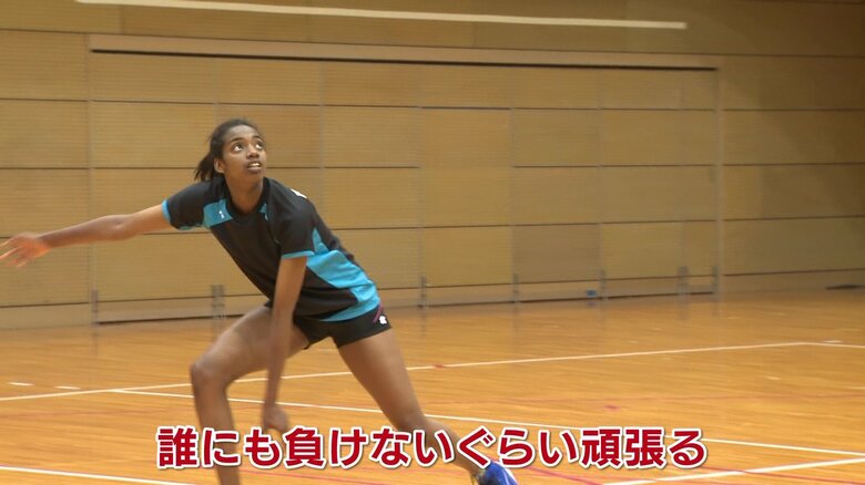 身長185cmのバルデス・メリーサ選手(18）