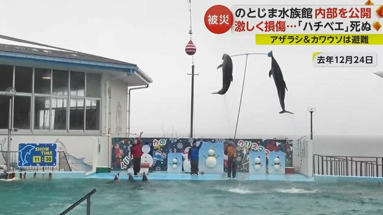 クリスマスイブの取材時には、多くの家族連れでにぎわっていた