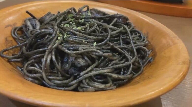 2月20日まで販売されていた「イカスミパスタ」