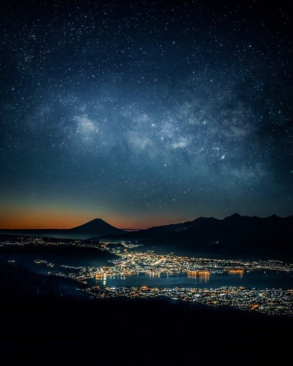 夜明け前の高ボッチ