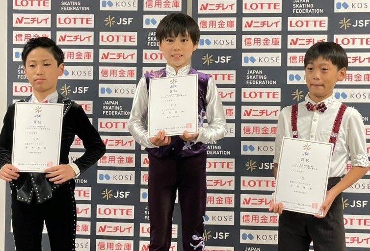 ノービスB男子表彰台