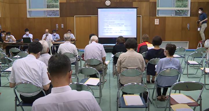 気仙沼市の住民説明会の様子（２０２２年）