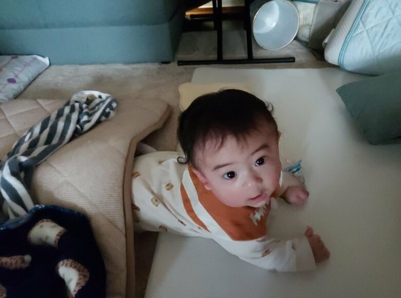 「布団に食べられた」息子さん