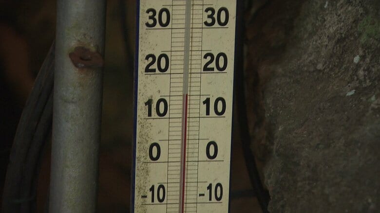 中は一年を通して15℃前後