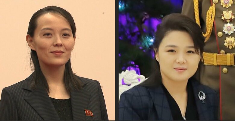 妹・与正氏と妻・李雪主氏