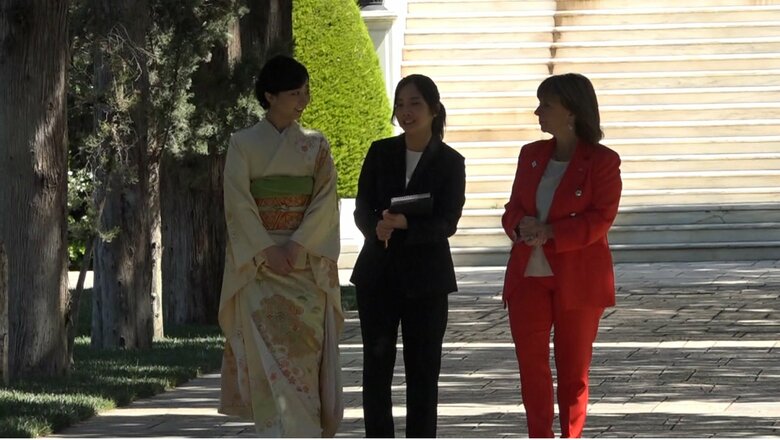 サケラロプル大統領と庭園を散策された　5月28日