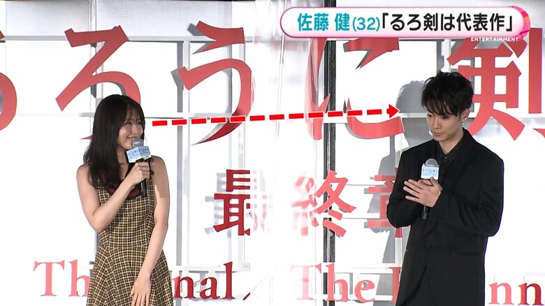 視線が合わず…