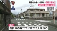 横断歩道で親子はねられる事故 母親が重体で息子もケガ 軽ワゴン運転手を現行犯逮捕 静岡県警・湖西署
