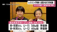 「姉と一緒に金メダルを」12歳優勝＆15歳準優勝の姉妹が市長へ報告 　レスリング若き才能の挑戦