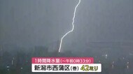 西蒲区では落雷による火事も… 新潟県で“激しい雨” 引き続き土砂災害に警戒を