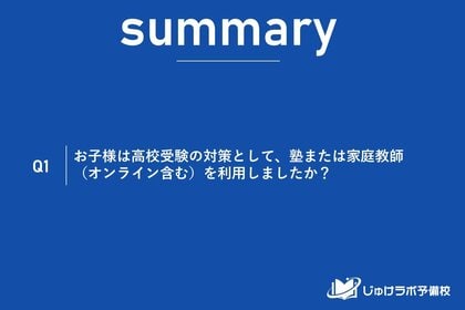 「塾通いは当たり前」は幻想だった！高校受験生の約4割が塾・家庭教師を「利用しない」と回答。経済的背景か、それとも教育の新たな潮流か。