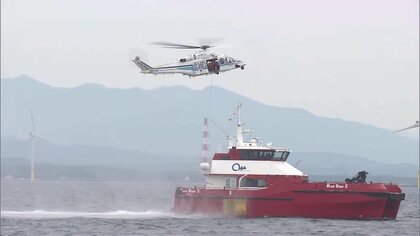 海上からの救急要請に備える　官民連携し洋上風力発電施設で搬送訓練【秋田発】