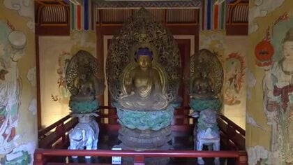 国宝・明通寺三重塔を11月末まで特別公開　釈迦三尊や阿弥陀三尊、柱と壁面の十二天像が鮮やかに　小浜市