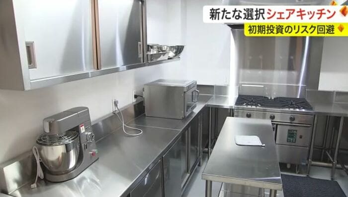 キッチンは一日単位でレンタル可能