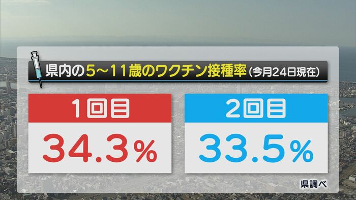 5歳~11歳の新型コロナウイルスワクチン接種率(新潟県)