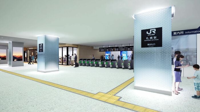 東コンコースのイメージ(提供:JR北海道)