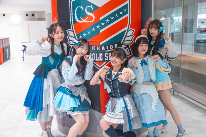 タイトル未定 右から山下彩耶さん、冨樫優花さん、阿部葉菜さん、谷乃愛さん、多田萌加さん(提供TSUIMA)
