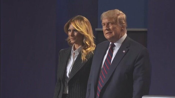 メラニア夫人とトランプ前大統領