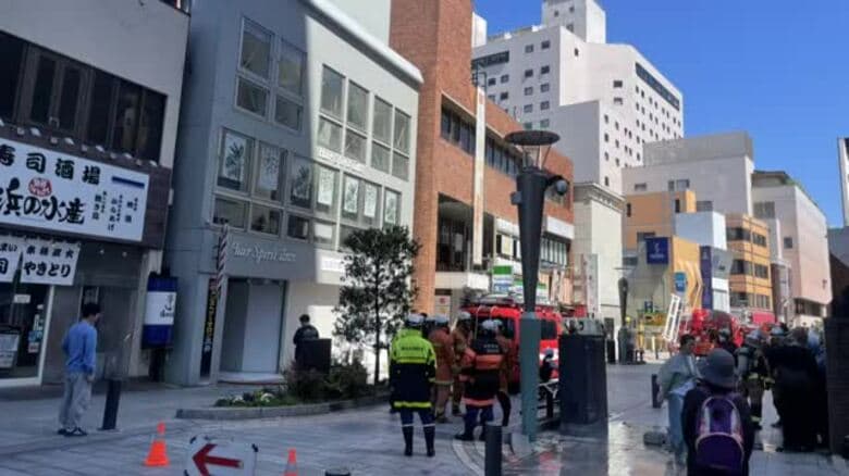 郡山市で「壁の中から白煙が上がっている」通報　街なかが一時騒然＜福島県＞｜FNNプライムオンライン