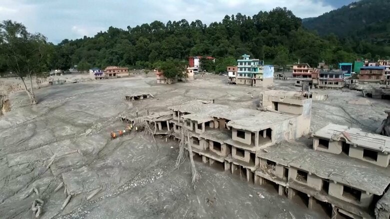 ネパール土砂災害　水力発電所の建設現場で100人超がトンネルに閉じ込めか　死者691人｜FNNプライムオンライン