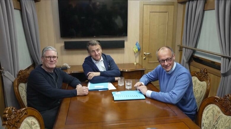 イギリス、フランス、ドイツ、ポーランドの4か国首脳がそろってウクライナ訪問へ…ロシアに無条件の停戦に応じるよう迫る考え｜FNNプライムオンライン