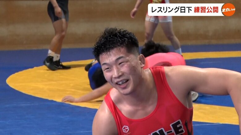 高松市出身・レスリング日本代表の日下尚選手が公開練習　「絶対金メダルを取ってきます」【香川発】｜FNNプライムオンライン