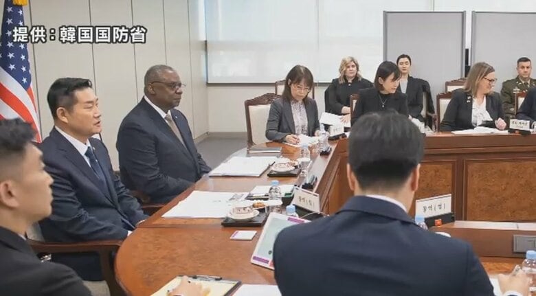 “北”ミサイル情報の共有　運用開始の「最終段階」確認　日米韓の防衛相会談｜FNNプライムオンライン