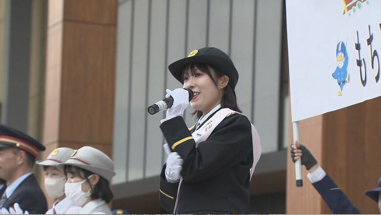 長野出身声優・降幡愛さん 一日鉄道警察隊長に 「何が好き~?」で鉄道の安全安心を呼びかけ|FNNプライムオンライン